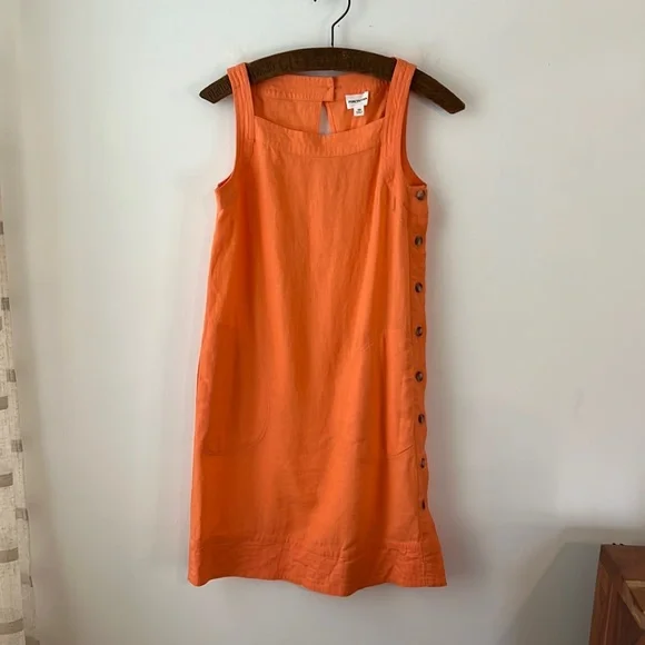 linen dress nz Frances White Linen Tiered Dress - US 0 main image 0
